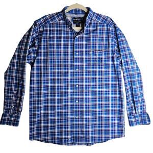 Ariat Pro Series L Blue‎ plaid Buttondown Shirts. Work Casual Comfy Stylish Cool